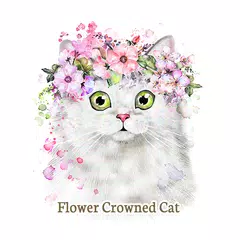 Flower Crowned Cat Theme XAPK Herunterladen