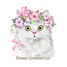 Flower Crowned Cat icône