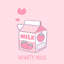 Hearty Milk Theme +HOME APK