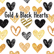 Gold & Black Hearts Tema
