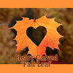 Heart Carved Fall Leaf Theme