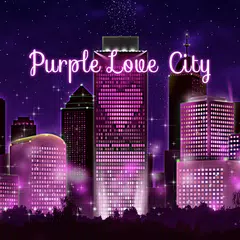 Скачать City Theme-Purple Love City- APK