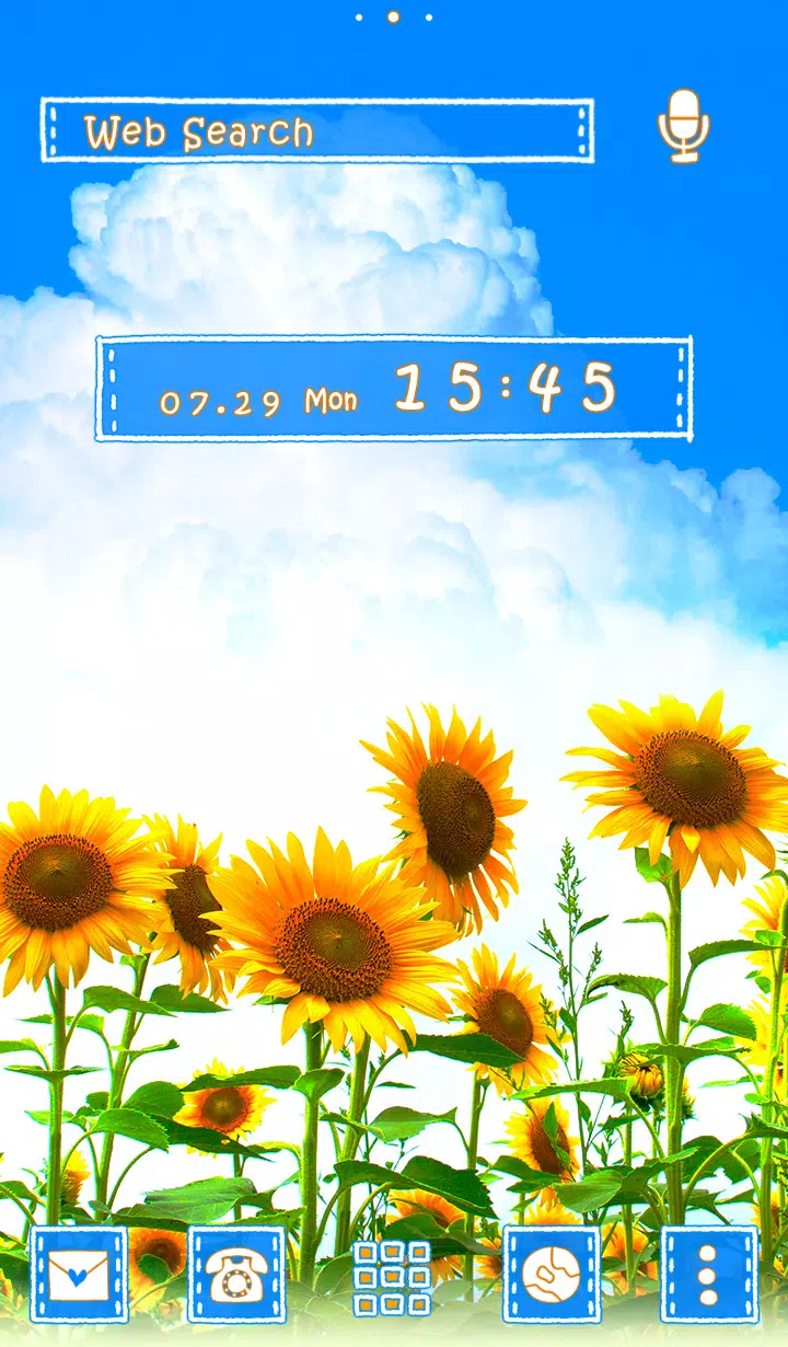 キレイな壁紙アイコン ひまわりと夏の空 Apk For Android Download