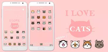 I Love Cats Тема+HOME