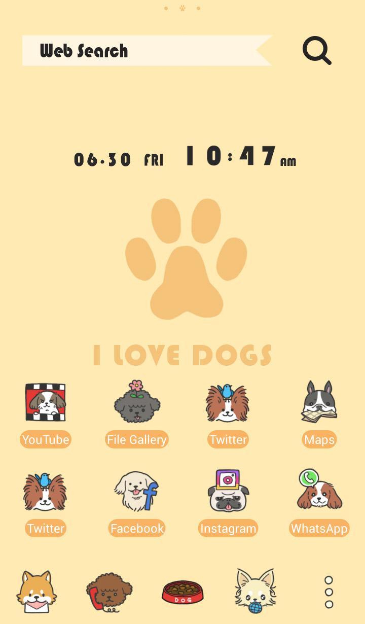 Android 用の かわいい壁紙アイコン I Love Dogs 無料 Apk をダウンロード