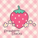 Strawberry Checks +HOME Theme APK