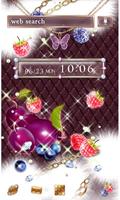Girly Theme-Sparkle Fruits- पोस्टर