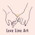 Cute Wallpaper Love Line Art Theme