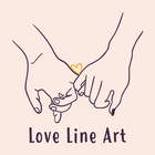 Wallpaper ธีม　Love Line Art ไอคอน