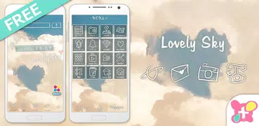 Lovely Sky for +HOMEきせかえテーマ