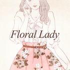 Spring Wallpaper-Floral Lady- Zeichen