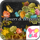 Flowers & Leopard Wallpaper ไอคอน