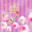 ”Heart Wallpaper Purple Delight