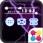 雷の壁紙　Lightning icon