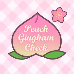 download Peach Gingham Check Theme XAPK