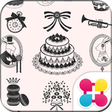 Monochrome Tea Party Wallpaper APK