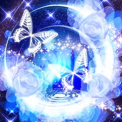 月と蝶の幻想壁紙　Moonlight Fantasy APK Herunterladen