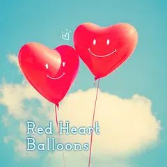 Red Heart Balloons Theme APK Herunterladen