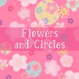 Cute Theme-Flowers and Circles APK