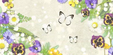 White Garden Wallpaper Theme