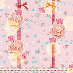 花柄壁紙 ナチュラルロマンティック