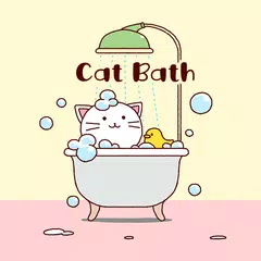 Süße Wallpaper Cat Bath