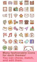 3 Schermata Cute Theme-Kitty Face-