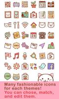 Cute Theme-Kitty Face- syot layar 3