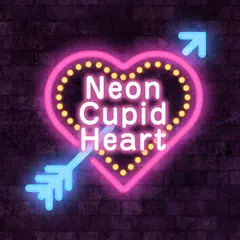 download Neon Cupid Heart Theme +HOME XAPK