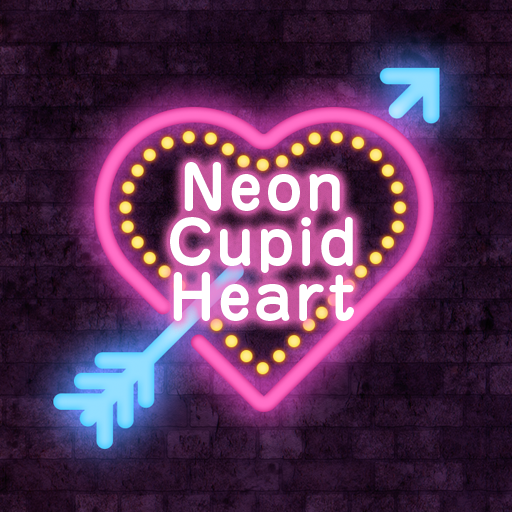 Neon Cupid Heart Тема+HOME