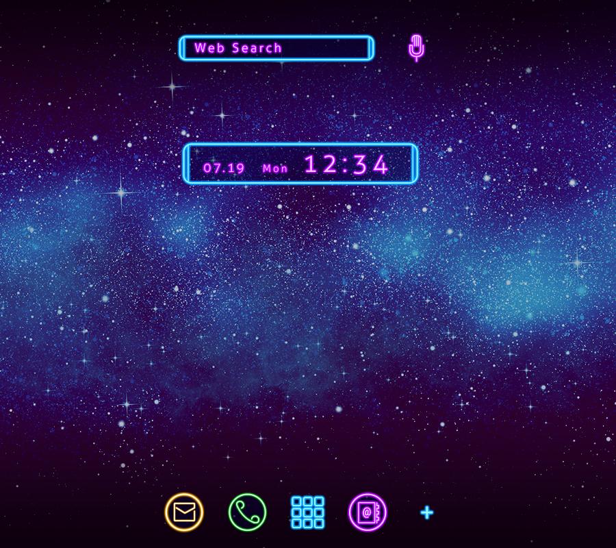 Android 用の スタイリッシュ壁紙アイコン Neon Galaxy 無料 Apk をダウンロード