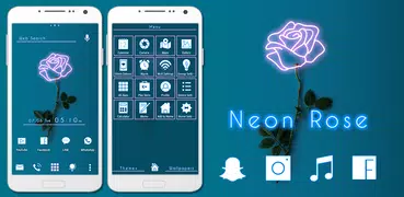 Wallpaper/Icons Neon Rose