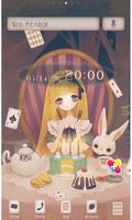 Alice's Tea Party Wallpaper Affiche