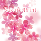 Pink Wallpaper-Sakura Print- icône