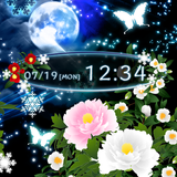 雪月風花 冬の和風幻想壁紙きせかえ آئیکن