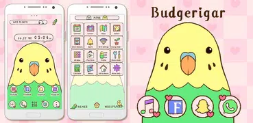 セキセイインコ +HOMEテーマ