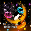 White Cat on Halloween +HOME
