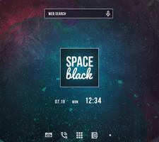 Simple Theme-Space Black- Affiche