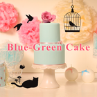 Icona Cute Theme-Blue-Green Cake-