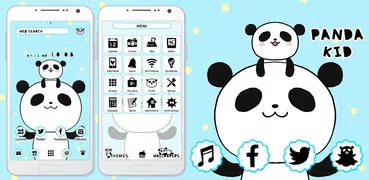 Panda Kid Tema +HOME