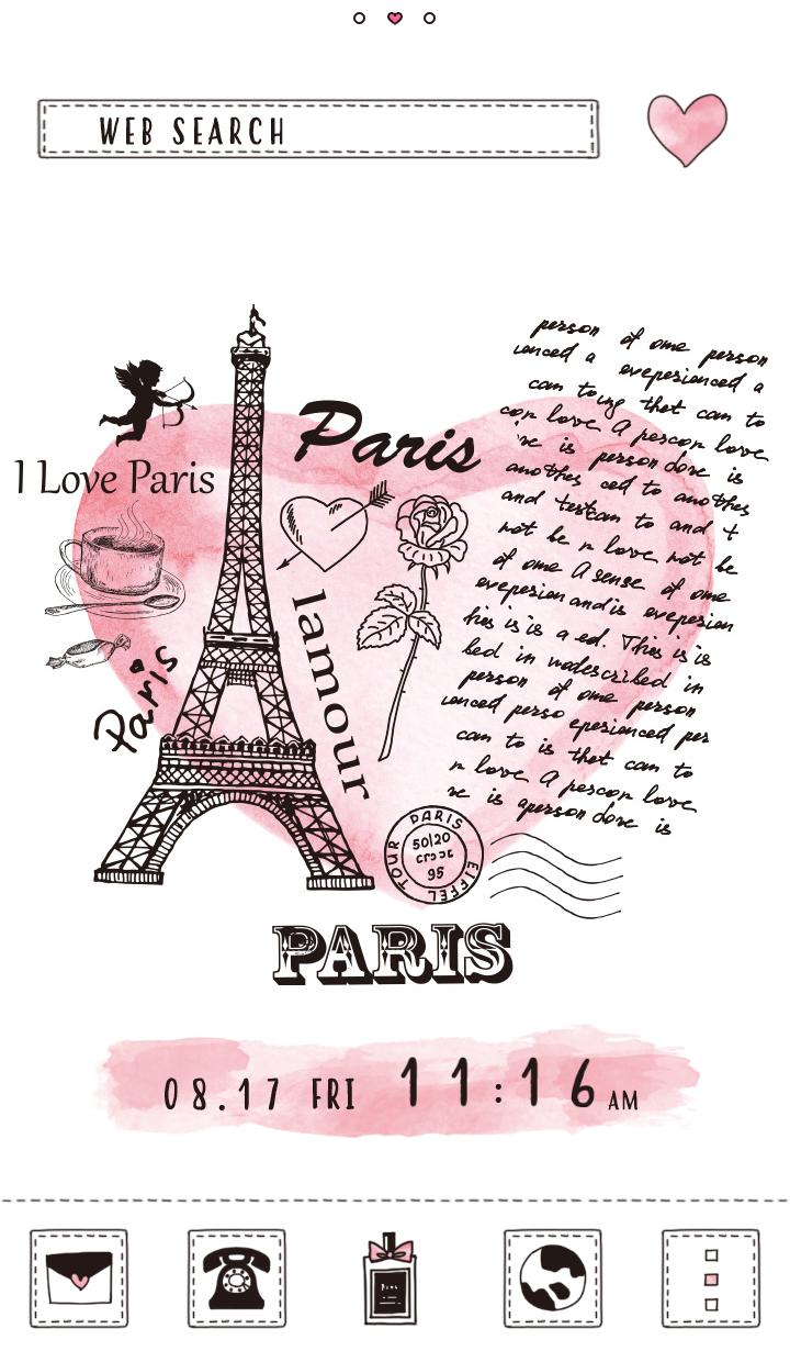 Android 用の かわいい壁紙アイコン Paris Love 無料 Apk をダウンロード