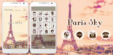 Eiffel Tower Theme-Paris sky-