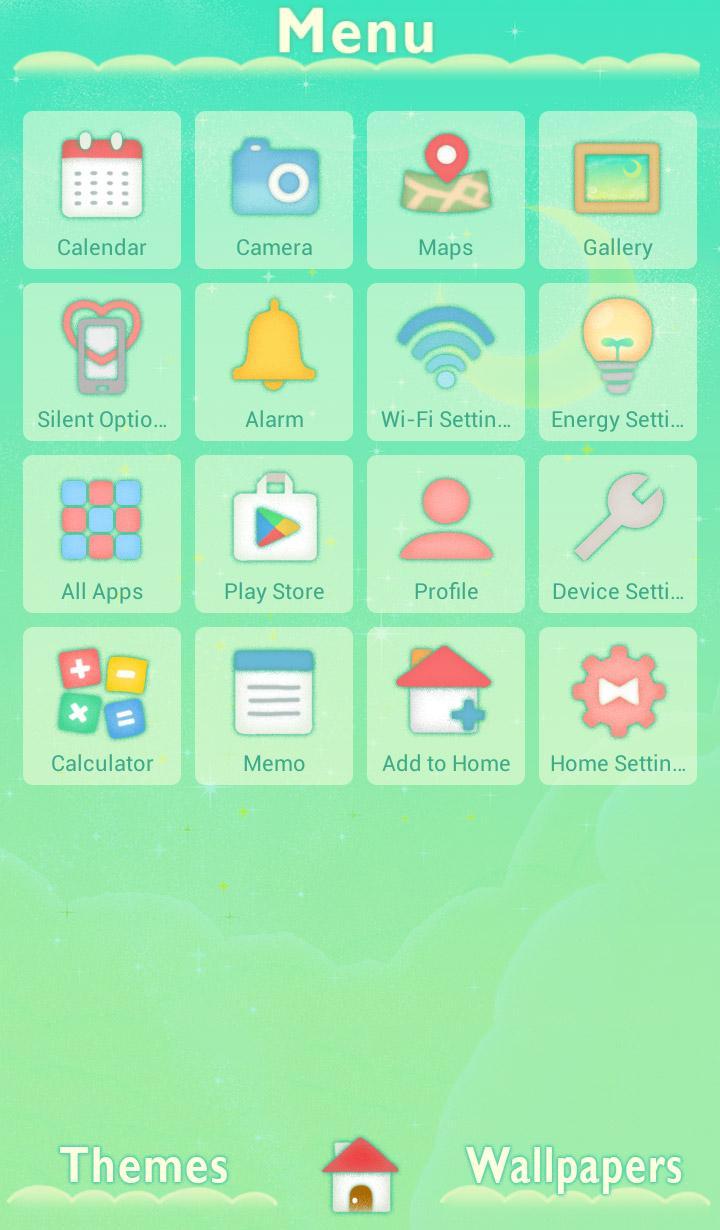 Android 用の メルヘン壁紙アイコン パステルグリーンスカイ 無料 Apk をダウンロード
