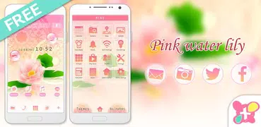 和風壁紙 Pink water lily