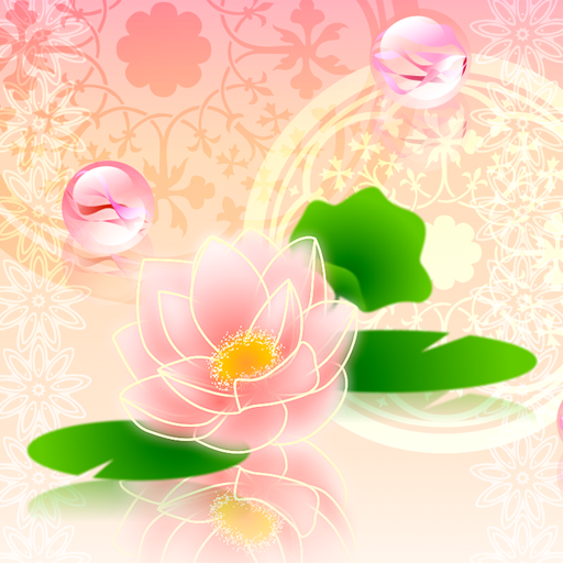 和風壁紙 Pink water lily