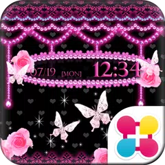 蝶の小悪魔壁紙 Pink×Black Butterfly アプリダウンロード
