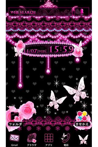 蝶の小悪魔壁紙 Pink Black Butterfly For Android Apk Download