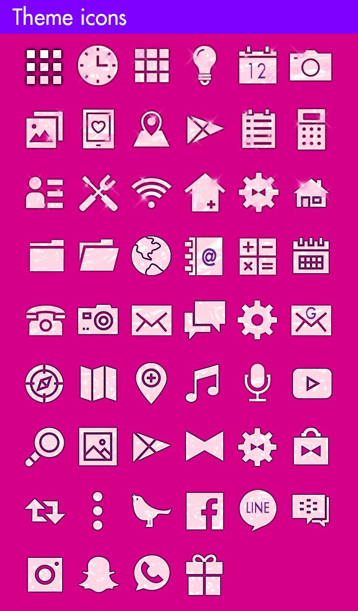 Android 用の かわいい壁紙アイコン ピンク グリッター 無料 Apk をダウンロード