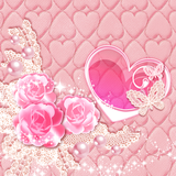 Cute Theme Lovely Pink Hearts APK
