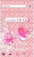 Cute Theme Lovely Pink Hearts Affiche